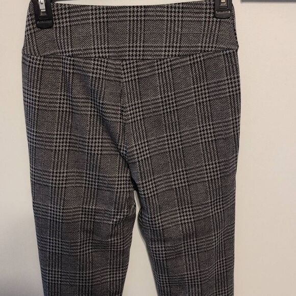 NWT Halara Flex High Waisted Houndstooth Plaid Skinny Work Pants Gray Plaid XS - Picture 8 of 10